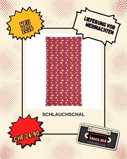 Comic-Produktbild: Schlauchschal Pixel-Weihnacht, CHF 24.90