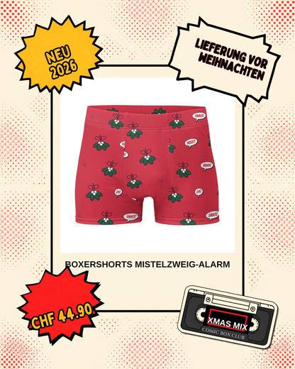 Comic-Produktbild: Boxershorts Mistelzweig-Alarm, ab CHF 44.90