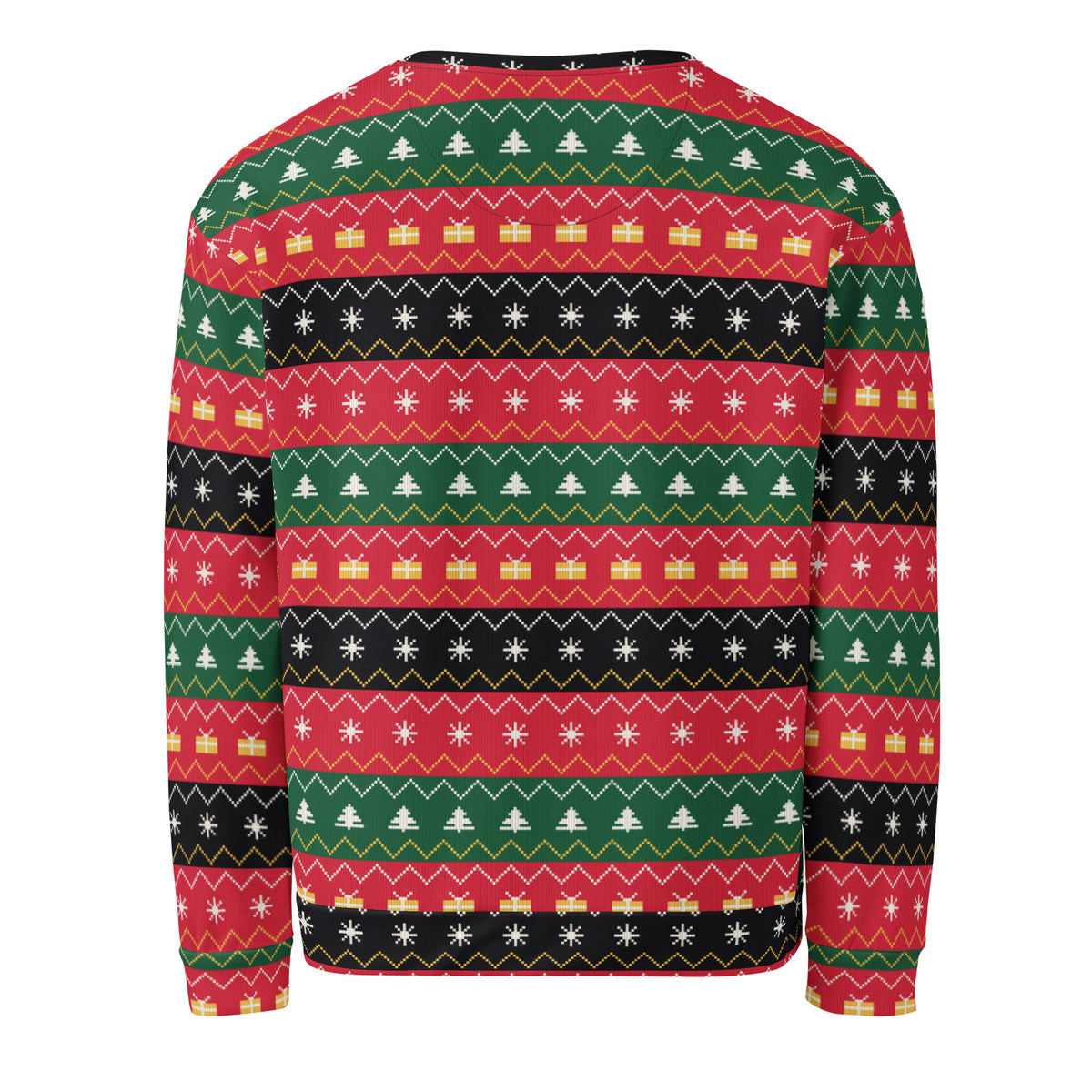 Ugly Sweater Pixelstrick, Rückseite mit durchgehendem Pixelmuster