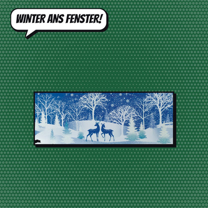 Comic-Produktbild: Fensterfolie Winterlandschaft, 52 × 21 cm, CHF 9.90