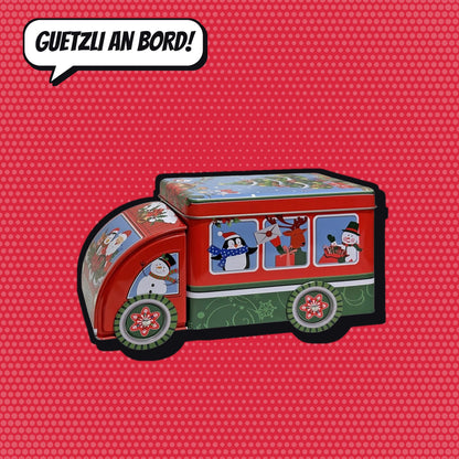 Comic-Produktbild: Guetzlidose Weihnachtsauto aus Blech, CHF 19.90